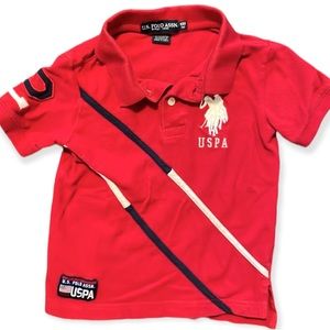 Red Polo by US Polo Assn. USPA Boys Size XXS 4